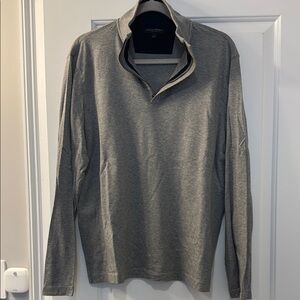 Banana Republic Grey Quarter Zip Men’s Size Large